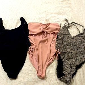 3 bathing suits size medium.